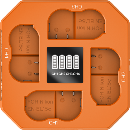 SmallRig 5747 Four-Channel Camera Battery Charger for EN-EL15c