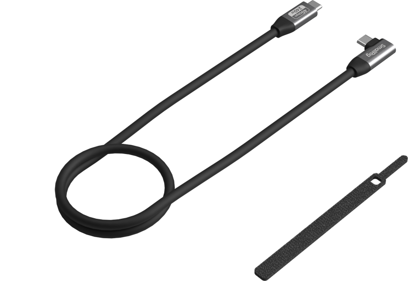 SmallRig 5732 USB-C Data Cable (Straight to Angled) 100cm 40Gbps + 240W + 8K