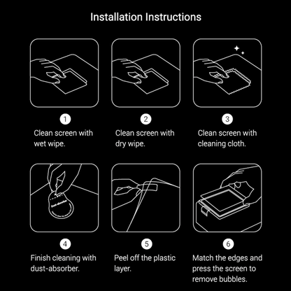 SmallRig 5892 Tempered Glass Screen Protector Kit for DJI Osmo Action 6
