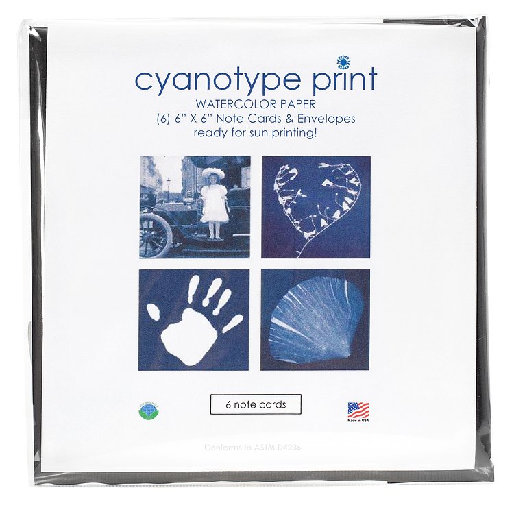 Kit Cyanotype 15x15 Notecard Print