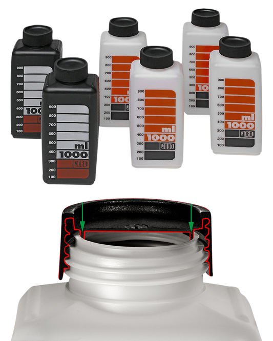 JOBO Bottle Kit 1000ml (2x 3372 + 4x 3373)