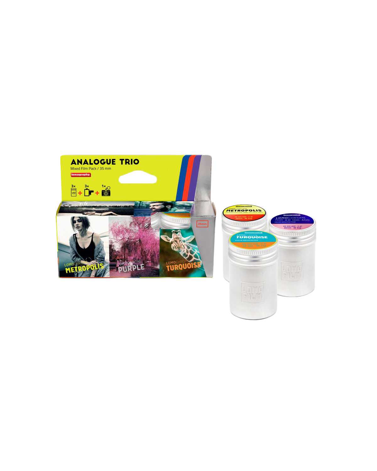 Lomography Trio Mixed Film Pack - iso 100-400 (35 mm film ingust)